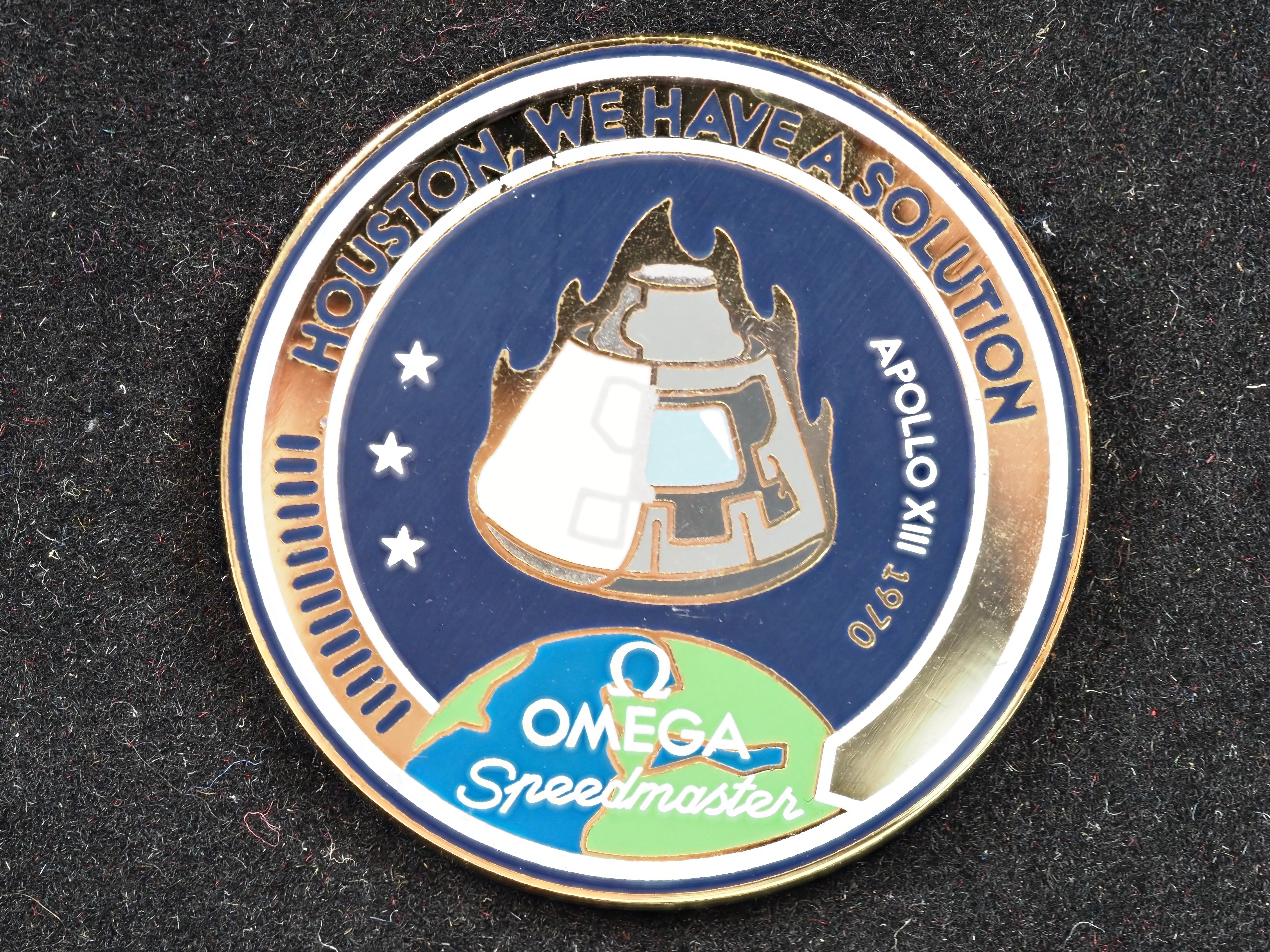 Omega 50th Anniversary Pin Badges - Set of 8