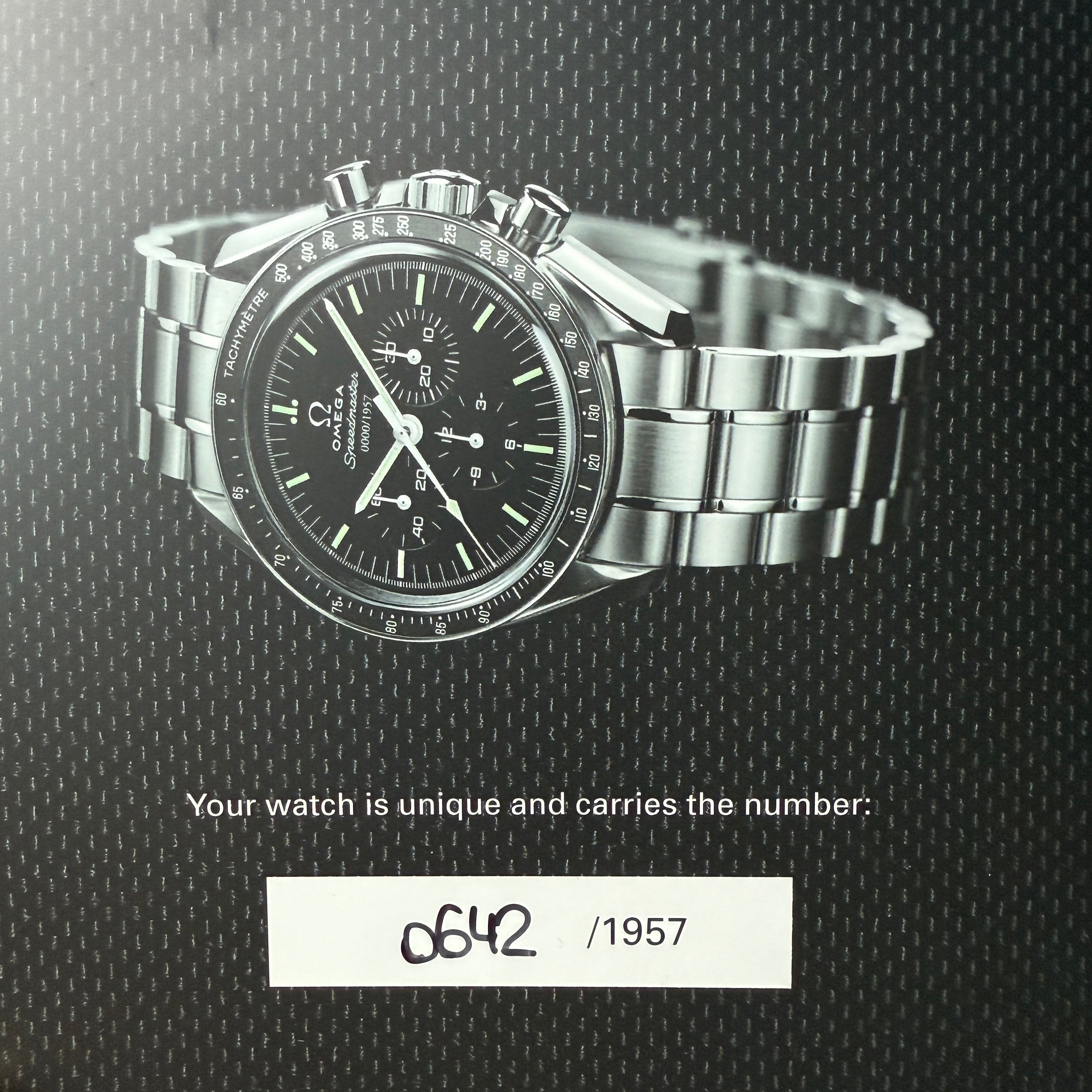 Omega Speedmaster 50th Anniversary Certificates