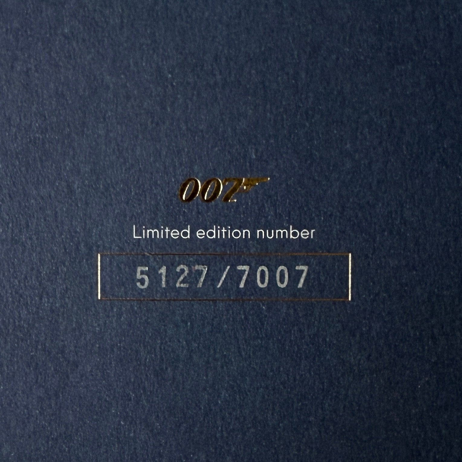 Omega Seamaster 007 Commanders Watch Certificate