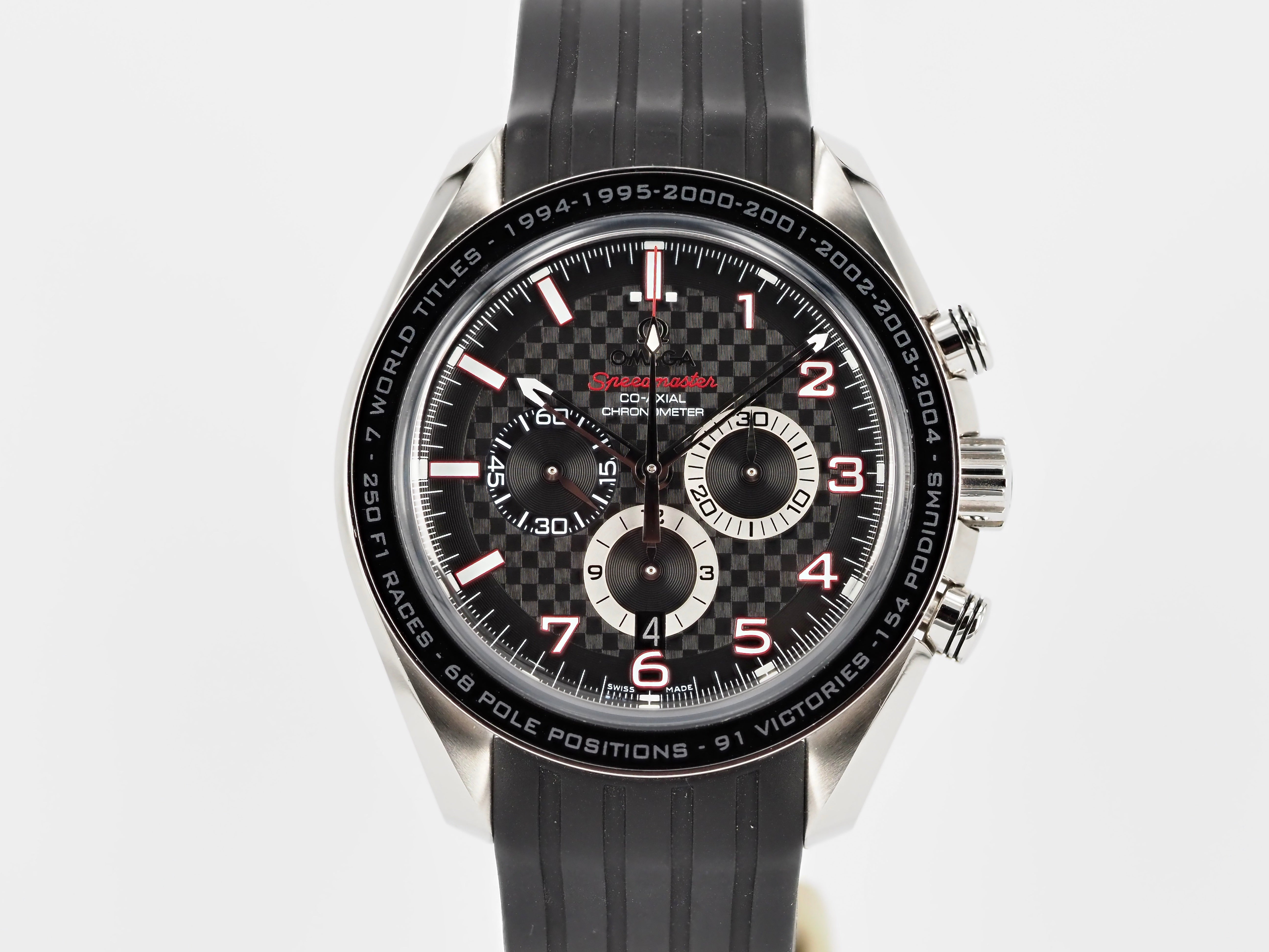 2012 Omega Speedmaster 44mm Co-Axial Schumacher '7 World Titles' 321.32.44.50.01.001