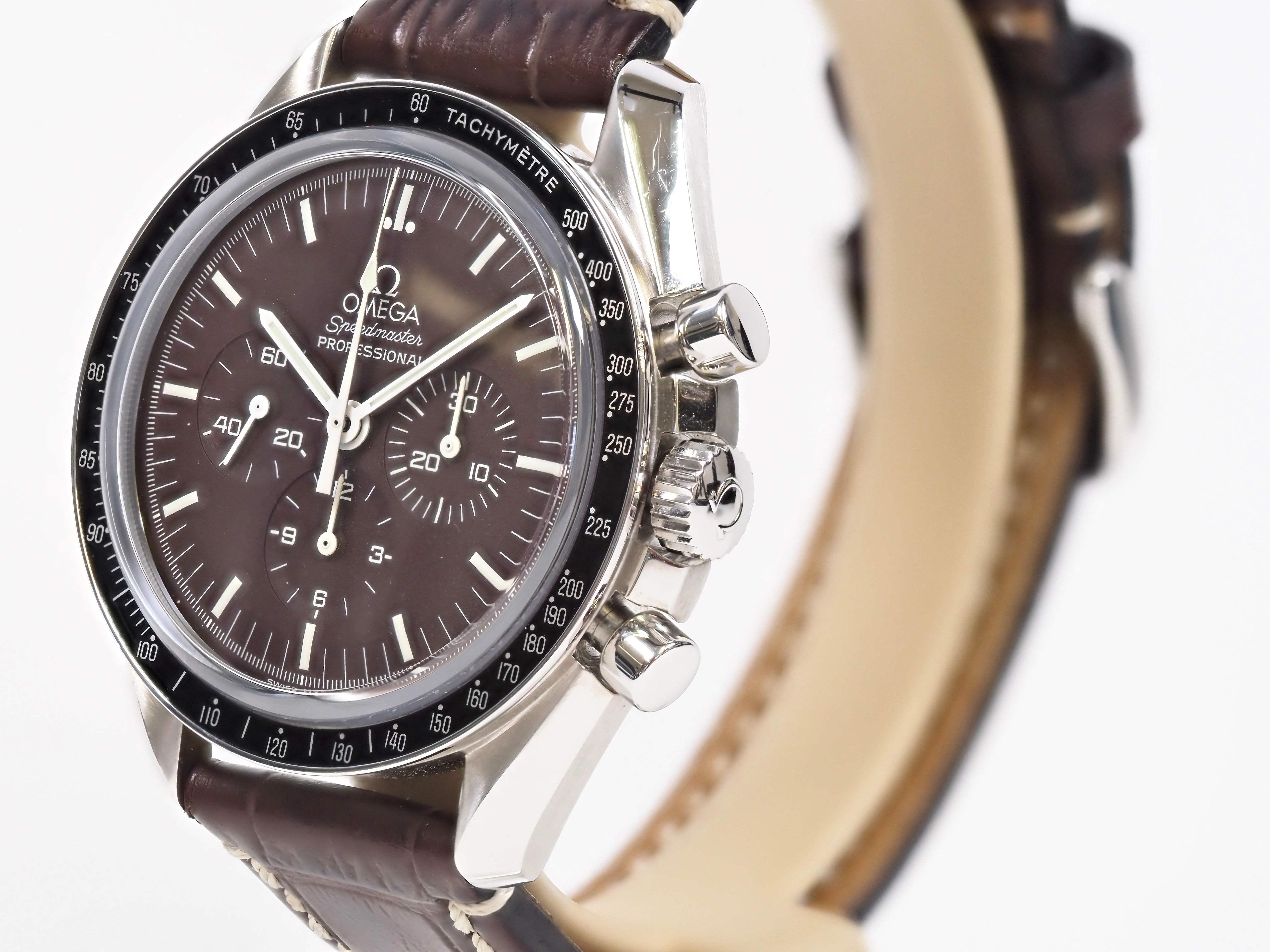 2010 Omega Speedmaster Professional 'Chocolate' 311.30.42.30.13.001 Sapphire Sandwich