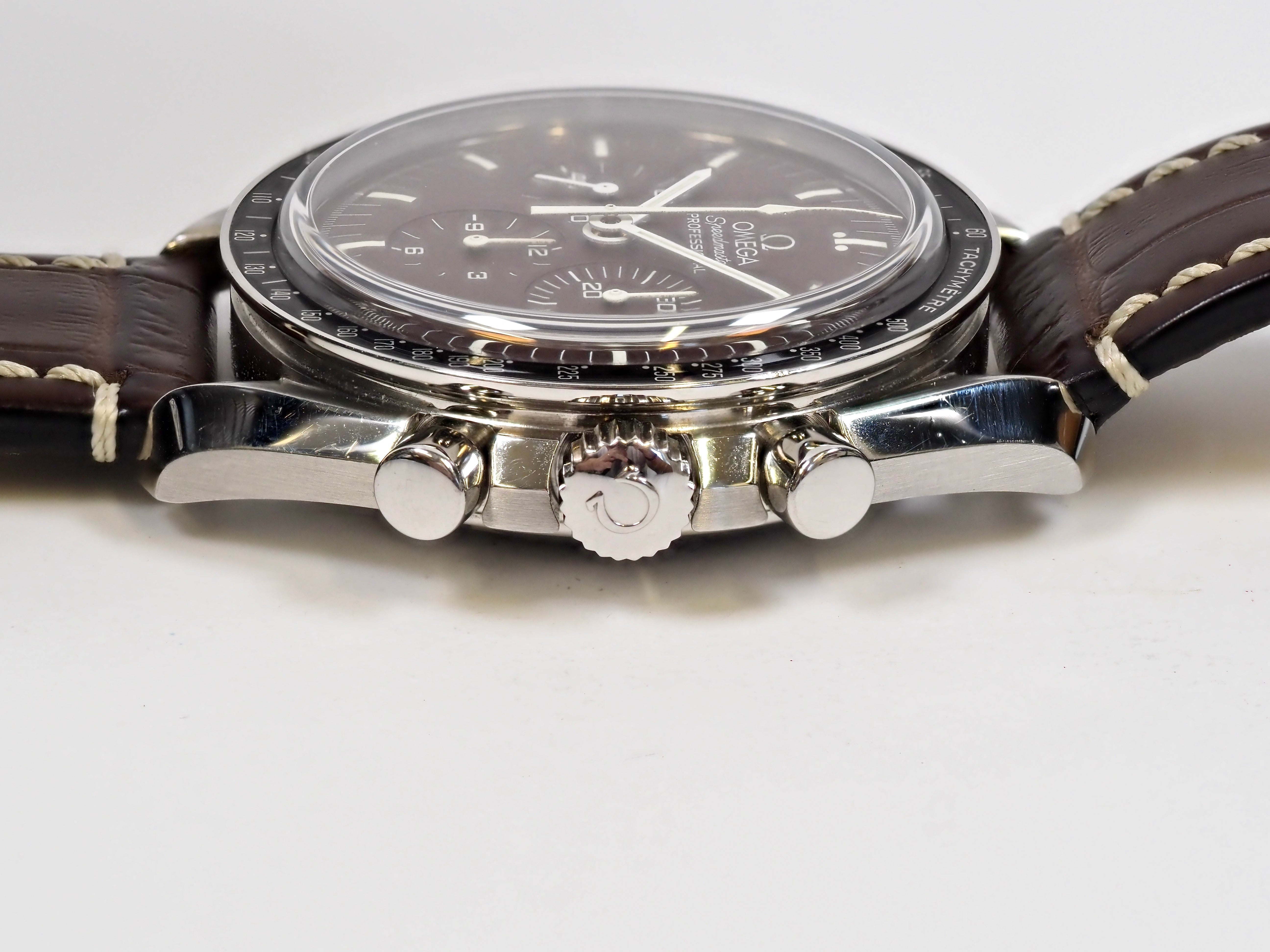 2010 Omega Speedmaster Professional 'Chocolate' 311.30.42.30.13.001 Sapphire Sandwich