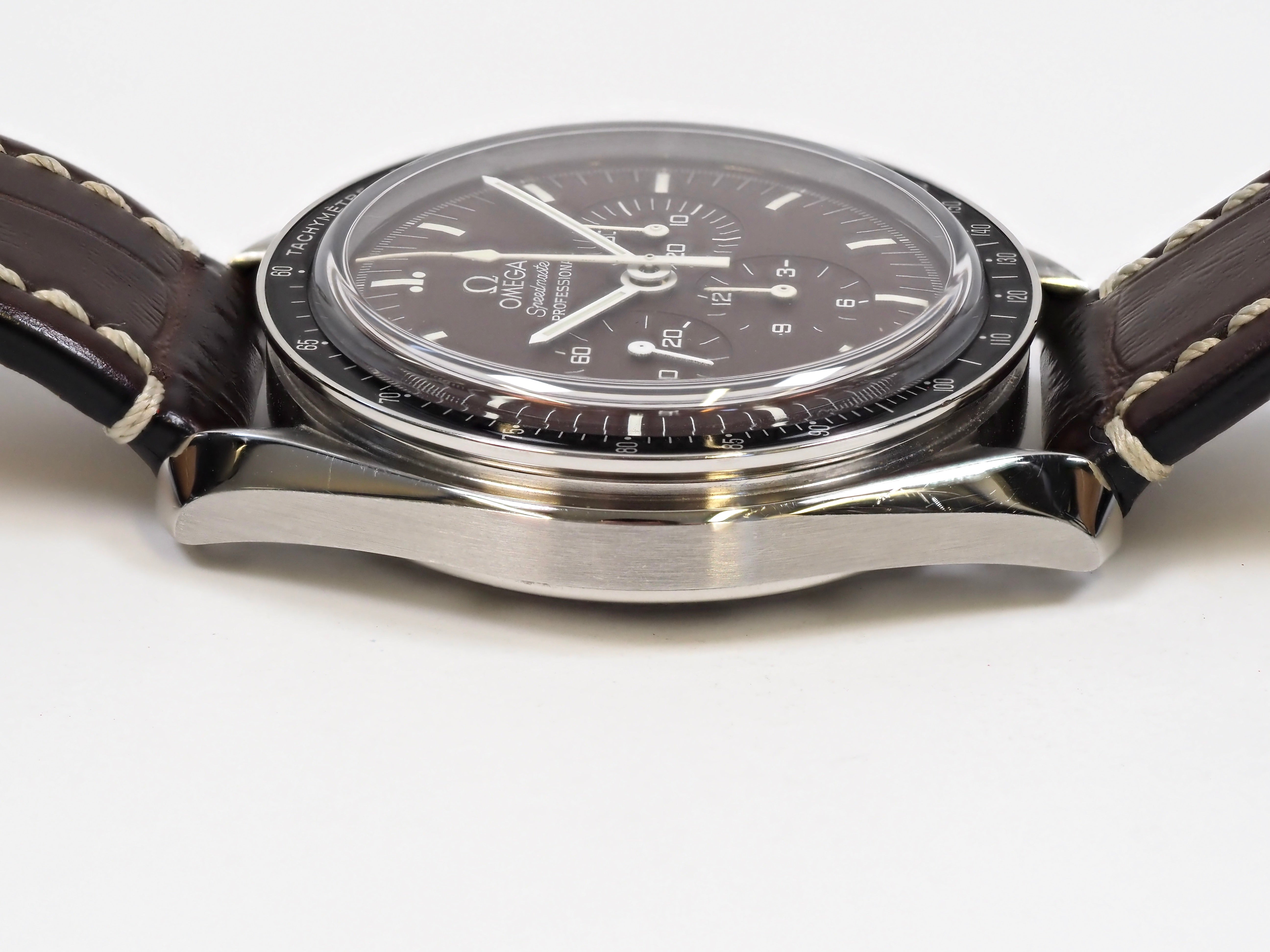 2010 Omega Speedmaster Professional 'Chocolate' 311.30.42.30.13.001 Sapphire Sandwich