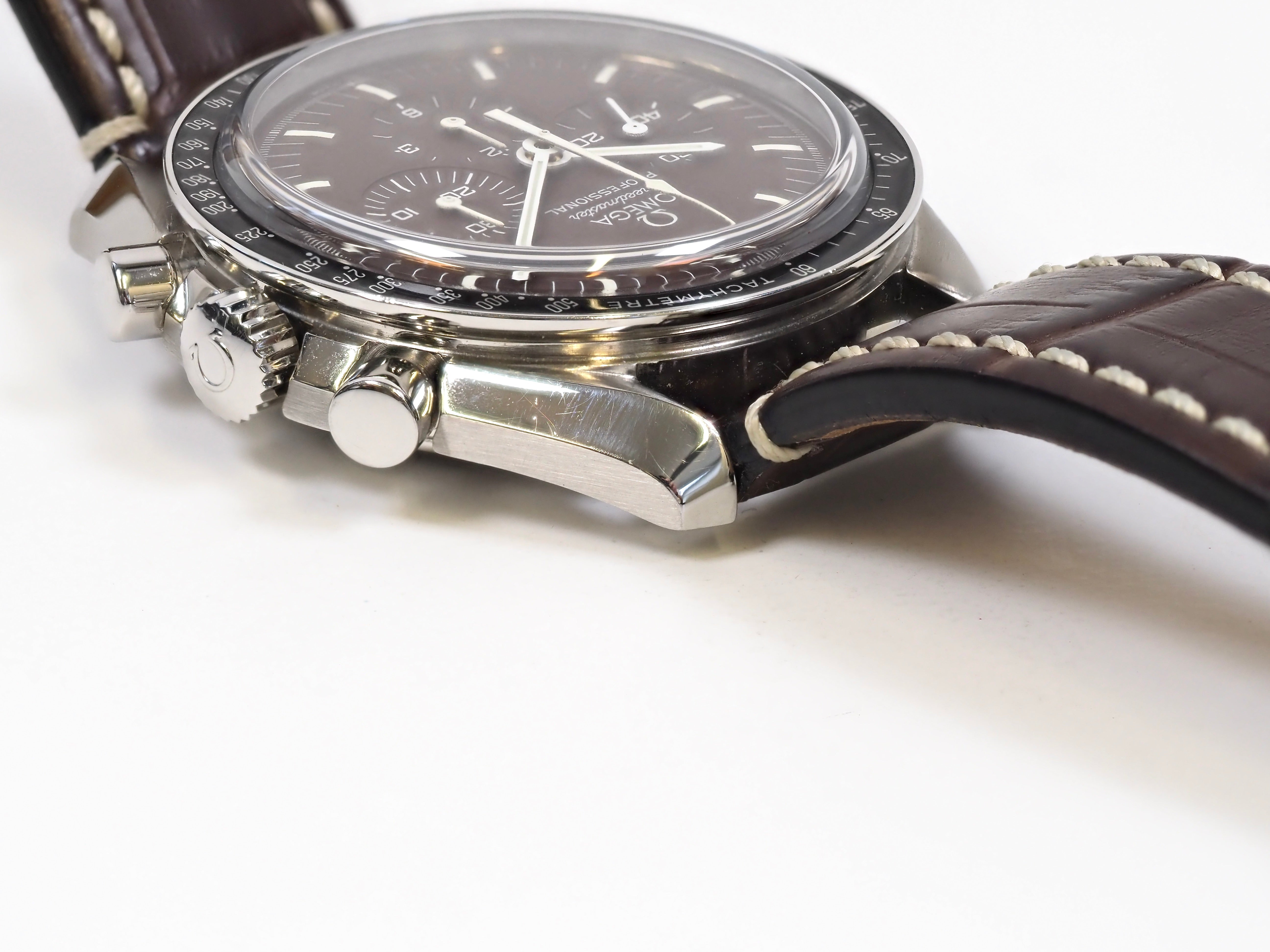 2010 Omega Speedmaster Professional 'Chocolate' 311.30.42.30.13.001 Sapphire Sandwich