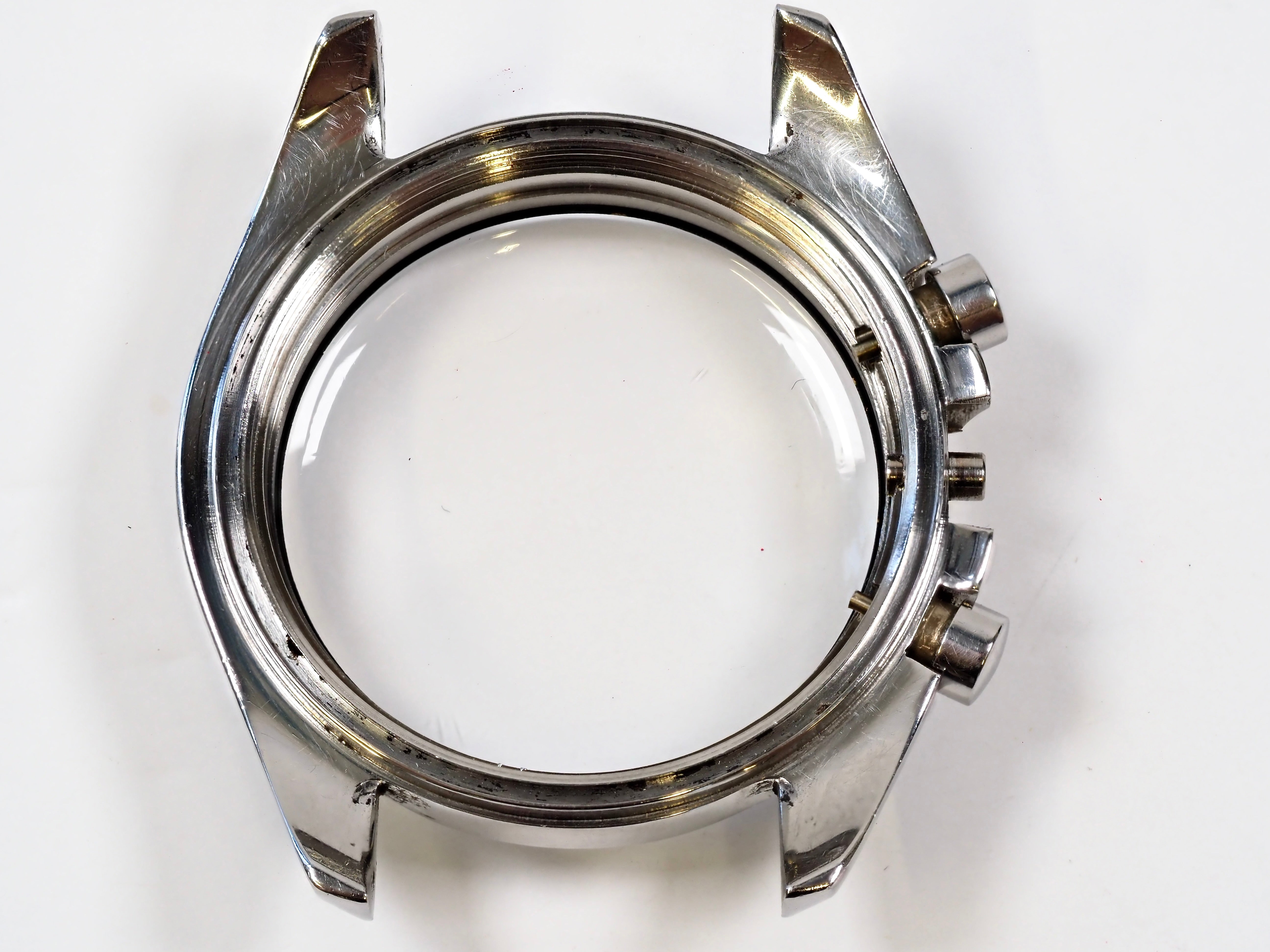 Omega Speedmaster HF Mid Case for 105.012 with 2x Press Fit Pushers.