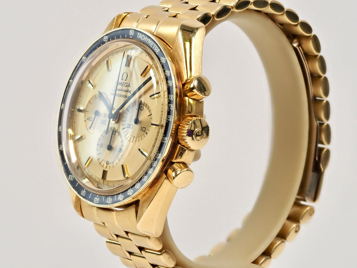 1980 OMEGA Speedmaster Apollo XI 1969 BA 345.0802 Yellow Gold 300 Pieces Only