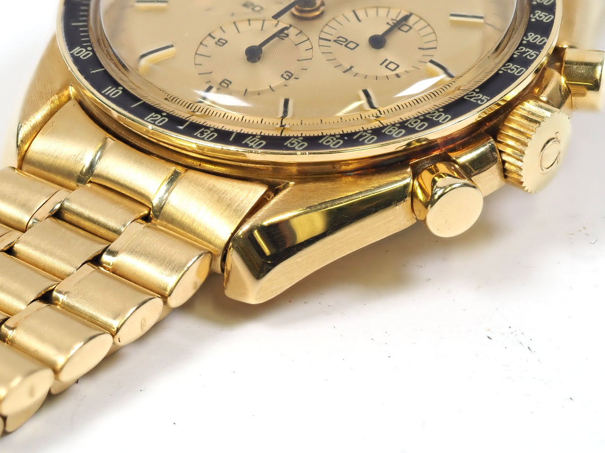 1980 OMEGA Speedmaster Apollo XI 1969 BA 345.0802 Yellow Gold 300 Pieces Only