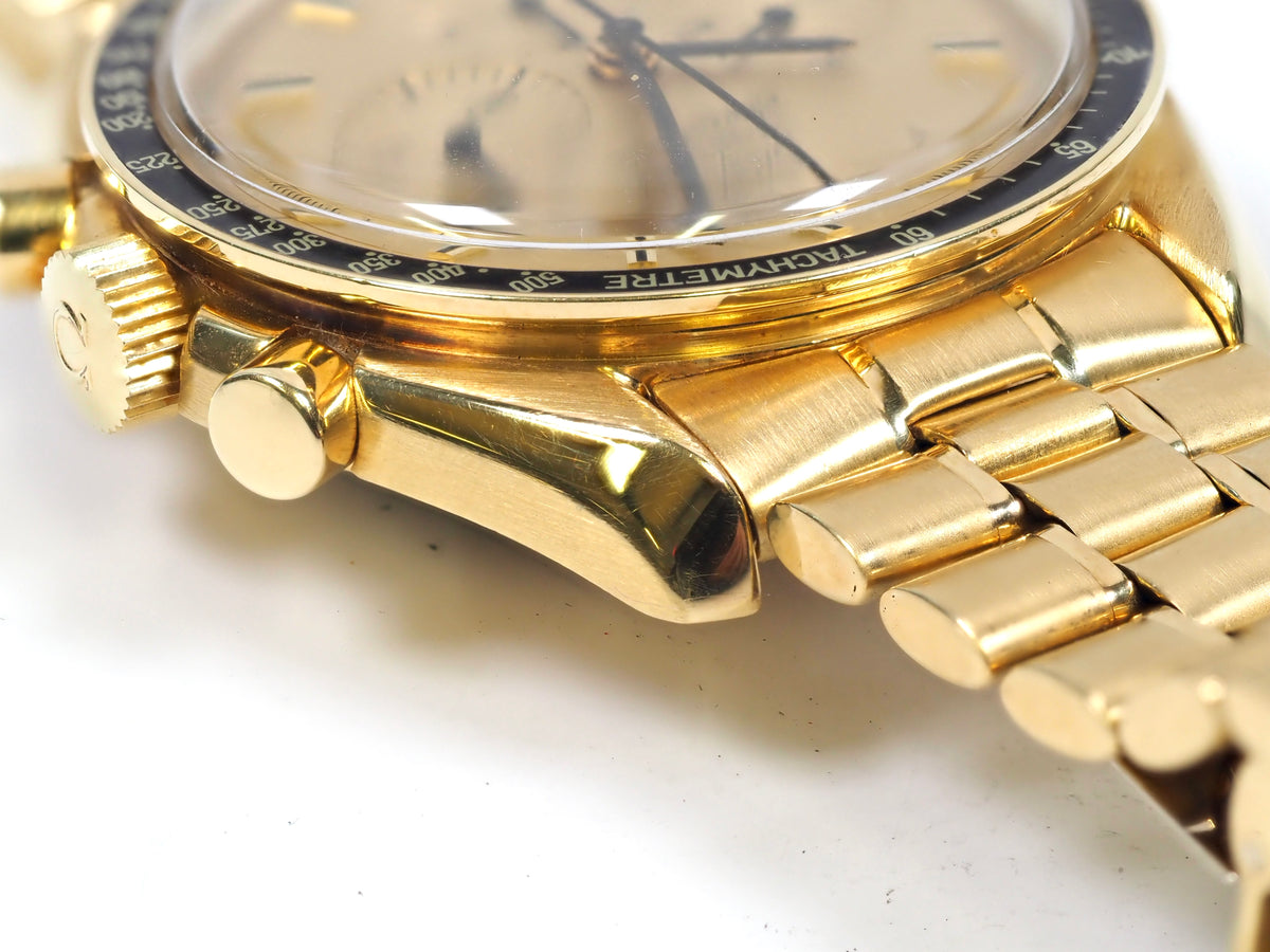 1980 OMEGA Speedmaster Apollo XI 1969 BA 345.0802 Yellow Gold 300 Pieces Only