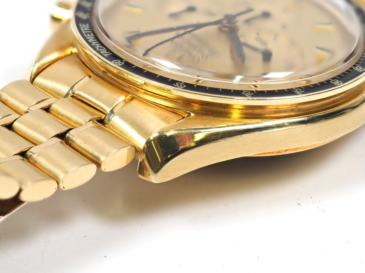 1980 OMEGA Speedmaster Apollo XI 1969 BA 345.0802 Yellow Gold 300 Pieces Only