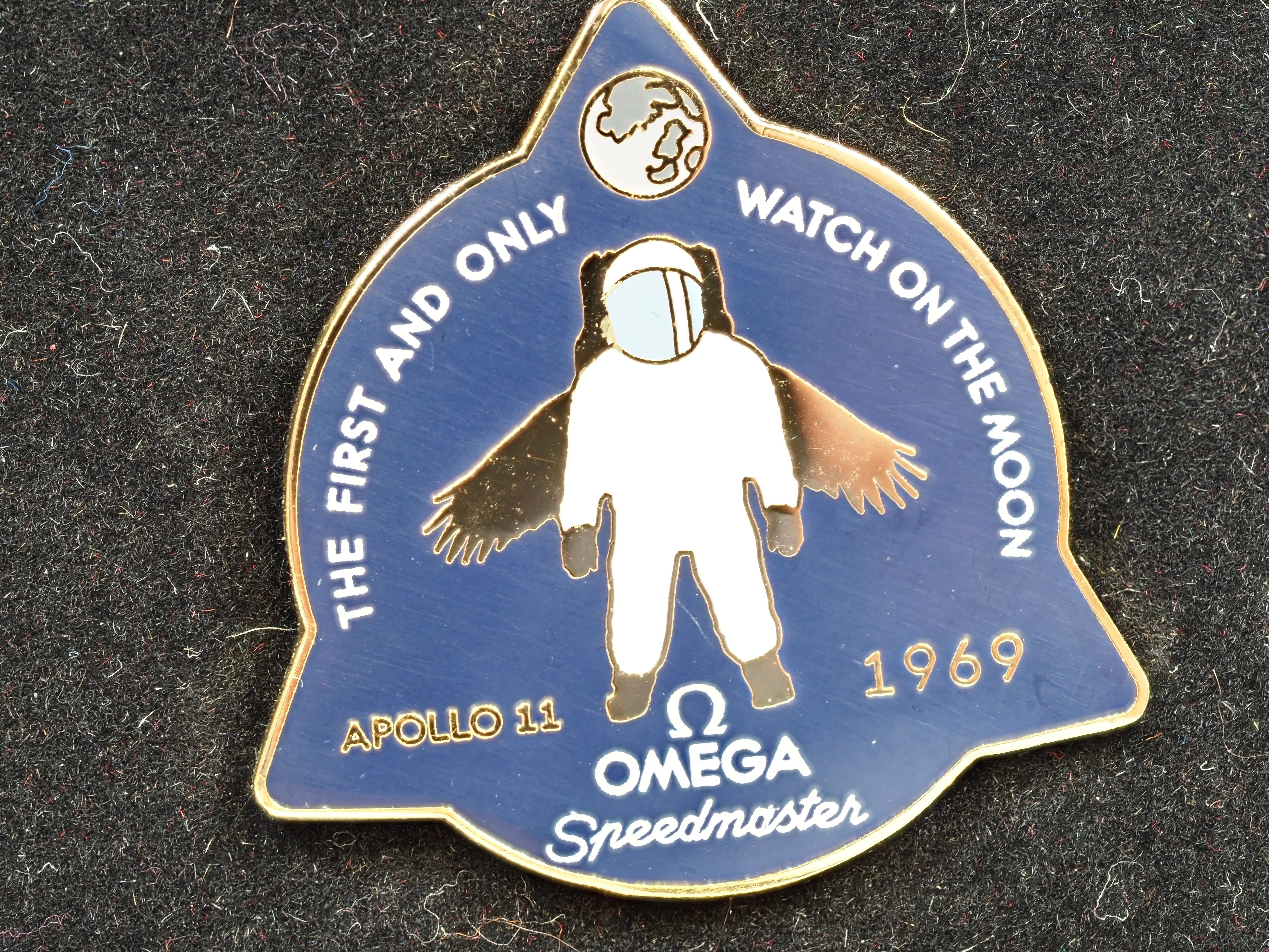 Omega 50th Anniversary Pin Badges - Set of 8