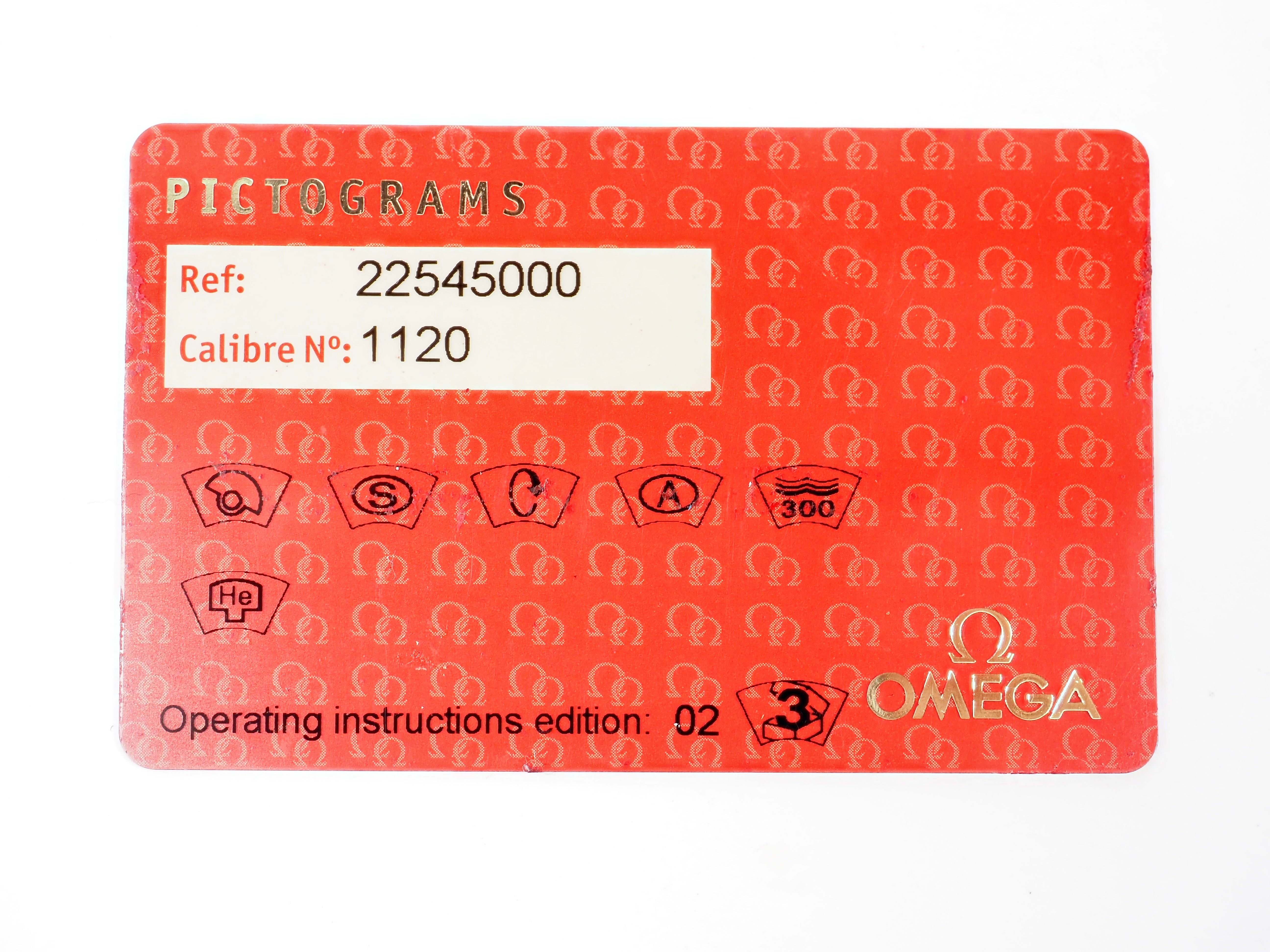 Omega Pictogram Card - 2254.50 Peter Blake