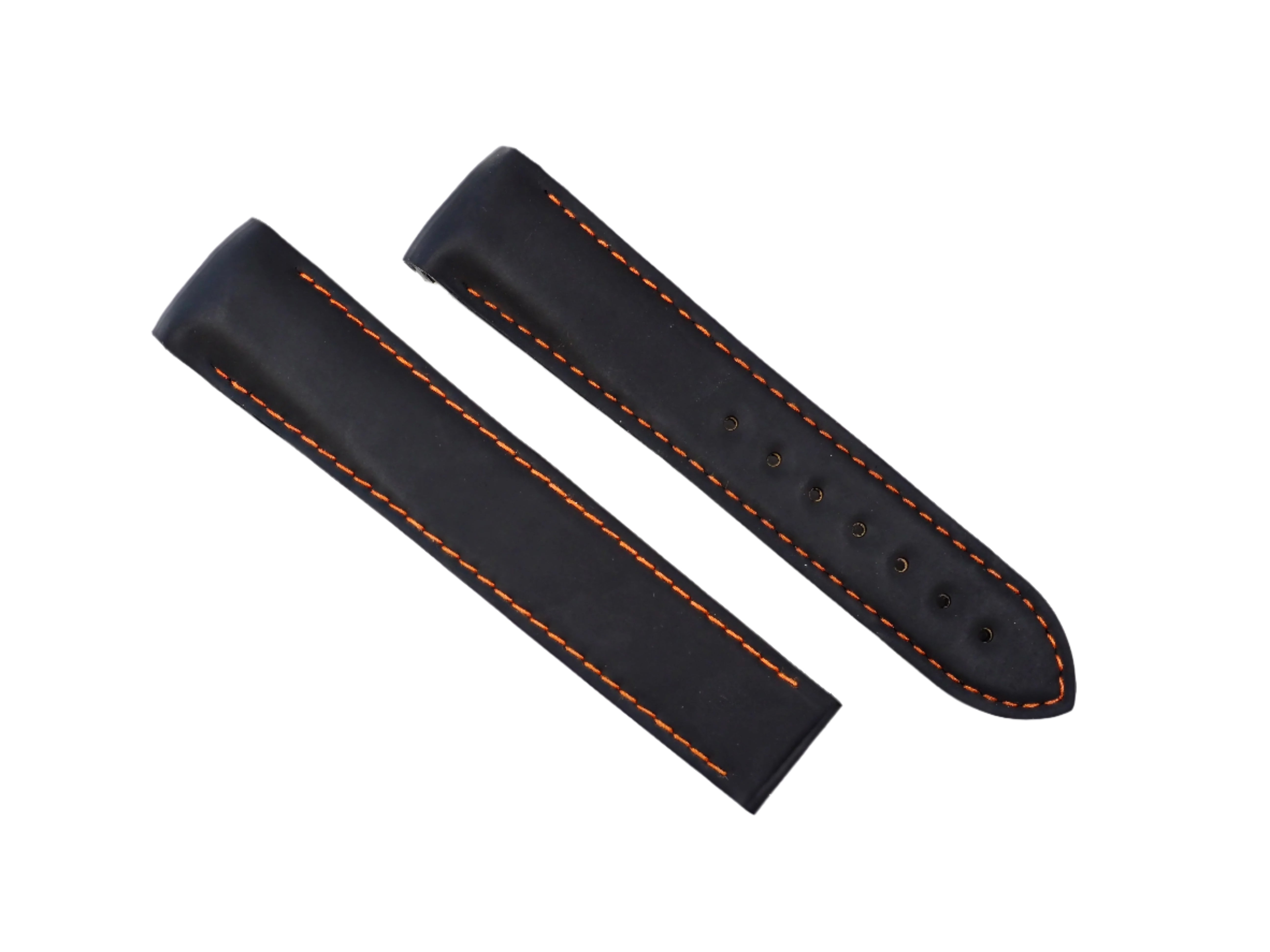 Omega Seamaster c.2500 Planet Ocean 20mm Black/Orange Rubber Strap