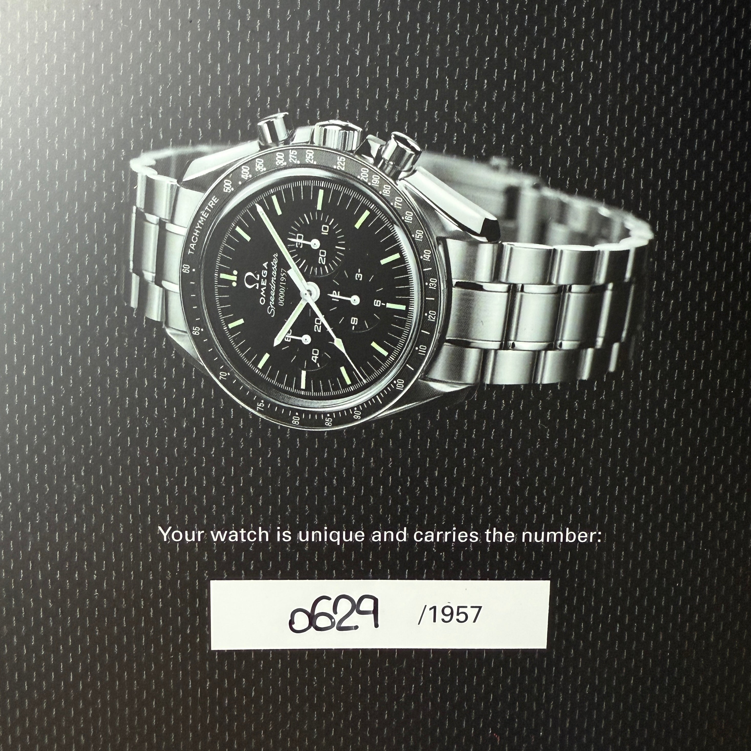 Omega Speedmaster 50th Anniversary Certificates