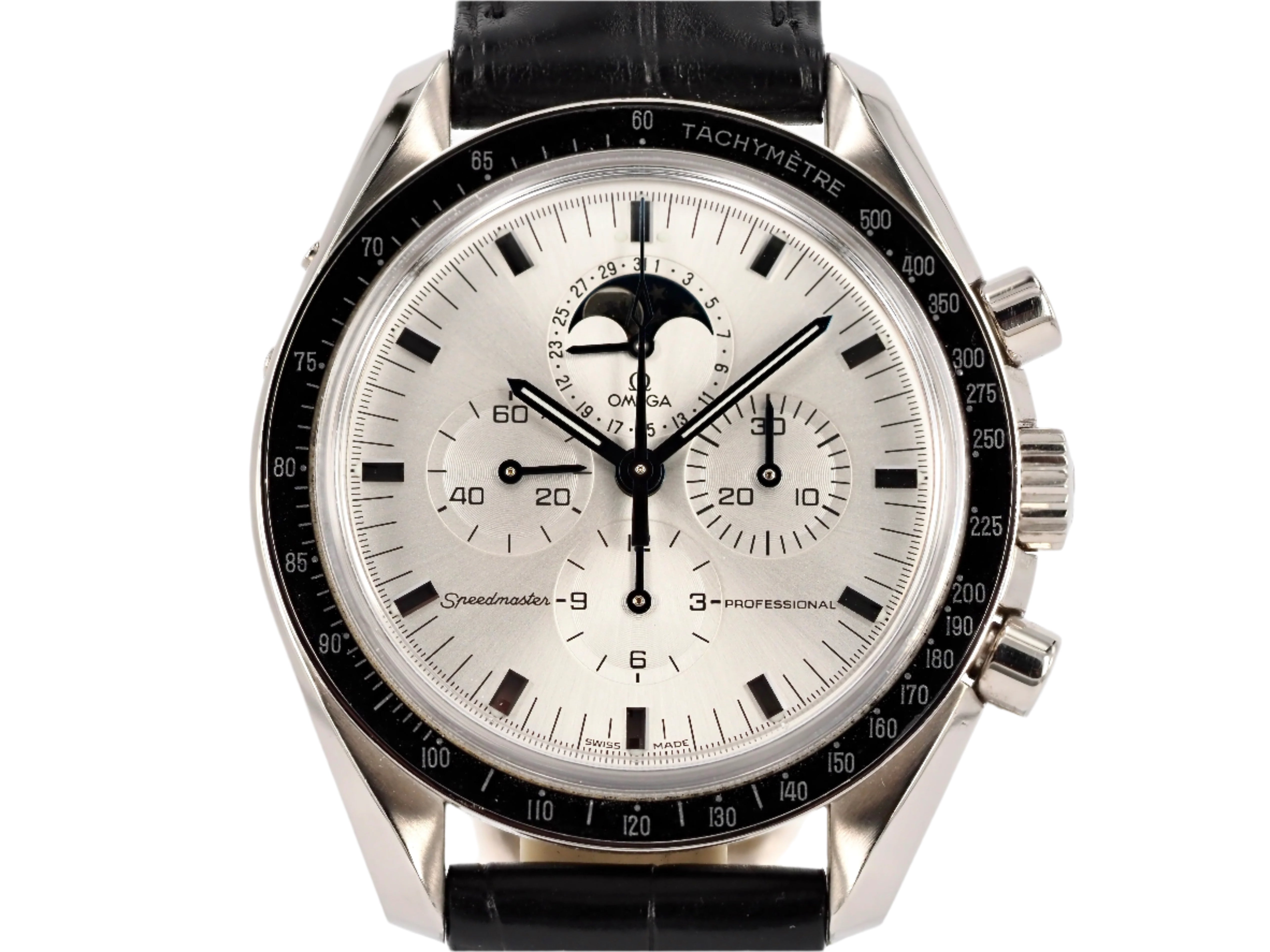 2003 Omega Speedmaster Professional White Gold Moonphase 3689.30