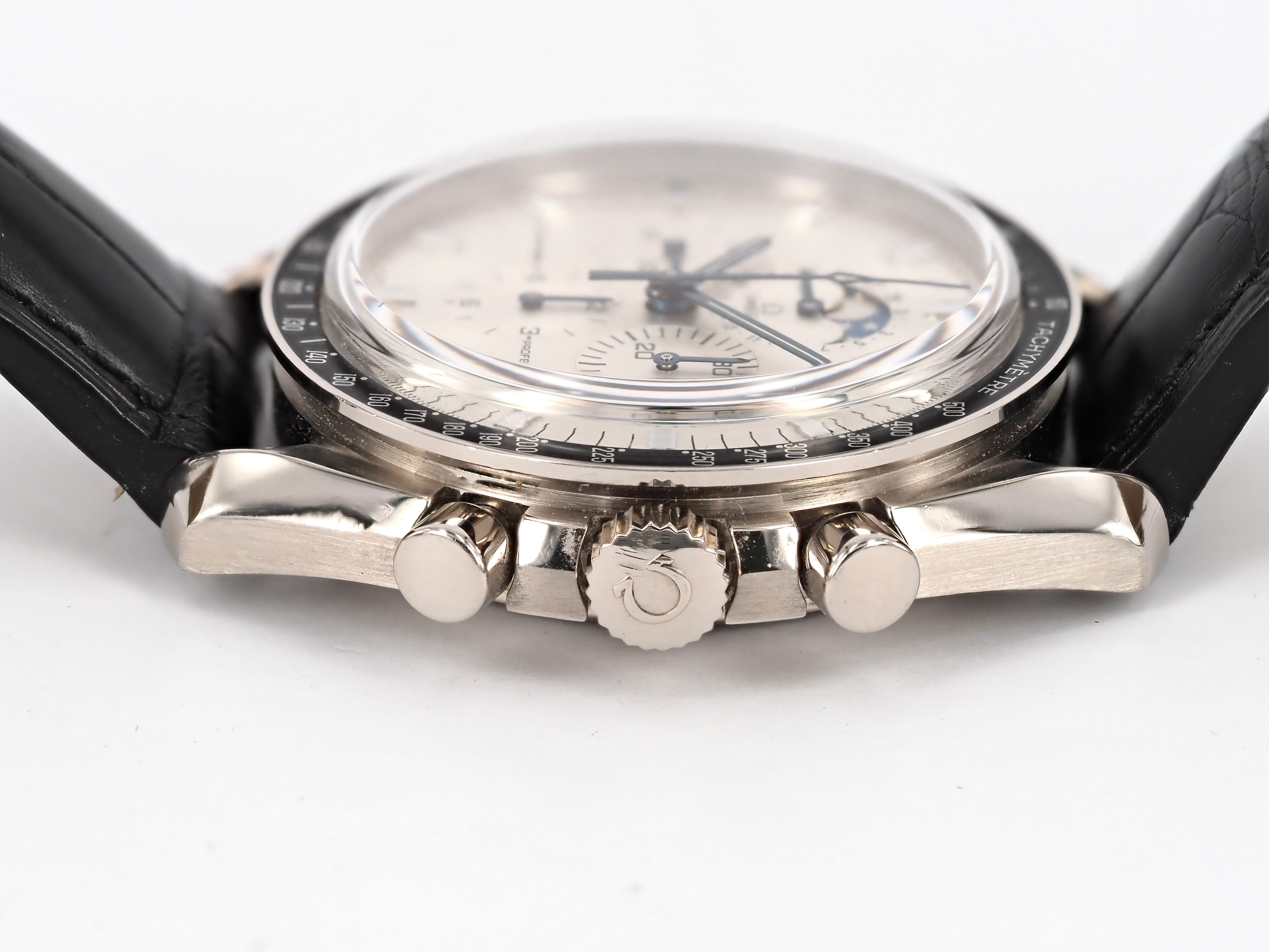 2003 Omega Speedmaster Professional White Gold Moonphase 3689.30