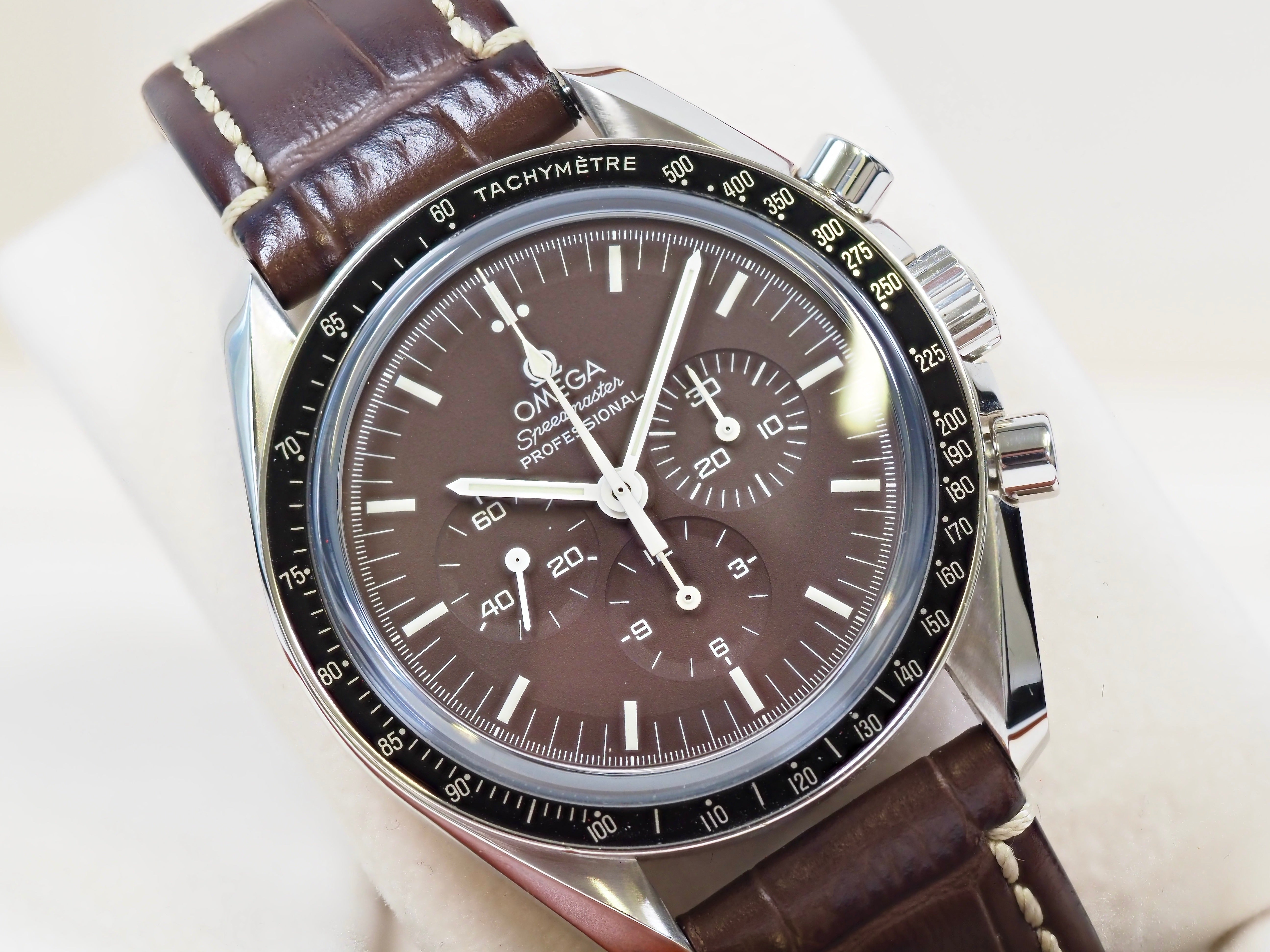 2010 Omega Speedmaster Professional 'Chocolate' 311.30.42.30.13.001 Sapphire Sandwich