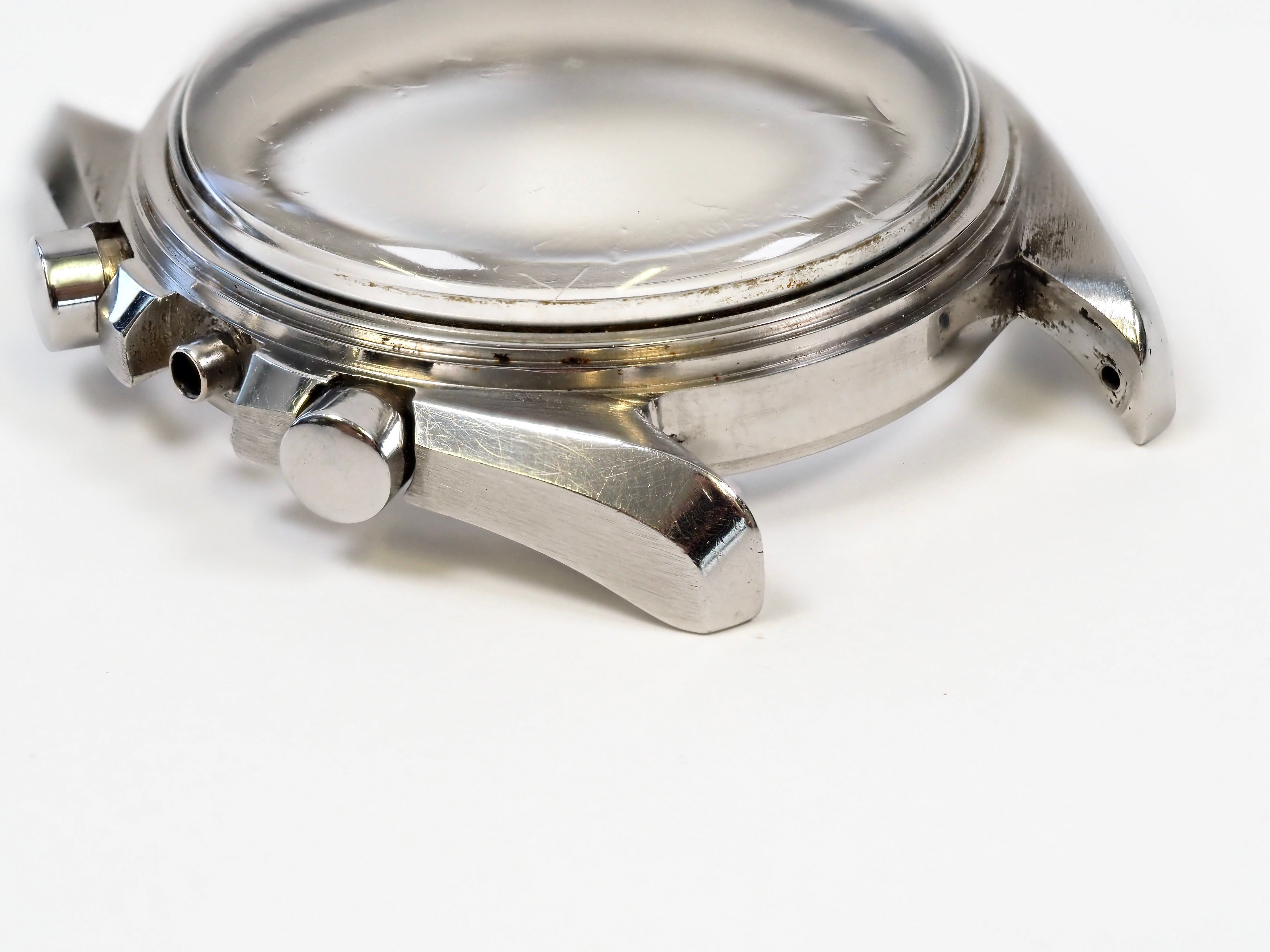 Omega Speedmaster HF Mid Case for 105.012 with 2x Press Fit Pushers.
