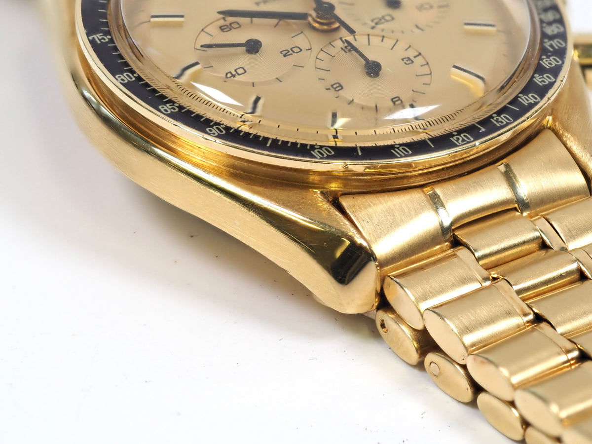 1980 OMEGA Speedmaster Apollo XI 1969 BA 345.0802 Yellow Gold 300 Pieces Only