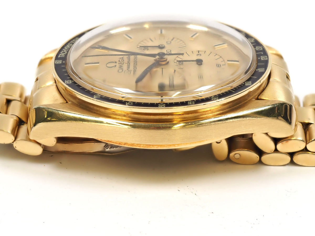 1980 OMEGA Speedmaster Apollo XI 1969 BA 345.0802 Yellow Gold 300 Pieces Only